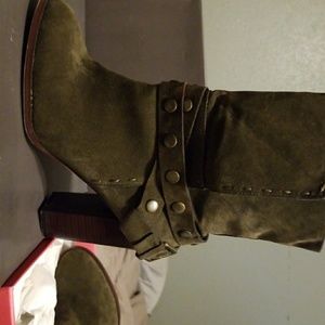 Olive Ankle Boots